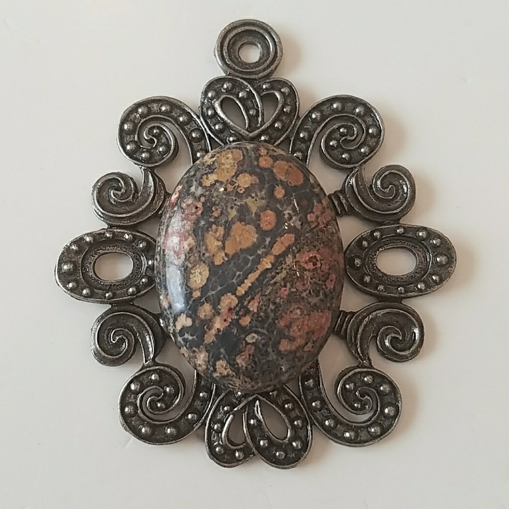 GASOLINE GLAMOUR DELUXE leopard JASPER NECKLACE